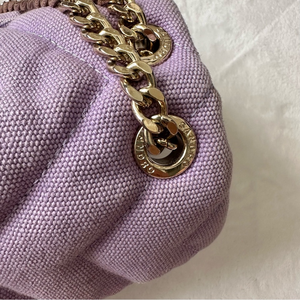 Sandro Purple Yza Crossbody Bag - Picture 6 of 17
